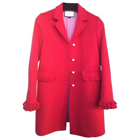 cappotto gucci rosso lacca|CAPPOTTO di Gucci in Rosso .